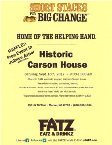 FATZ Cafe Breakfast Fundraiser and Raffle @ Fatz Cafe | Marion | North Carolina | United States