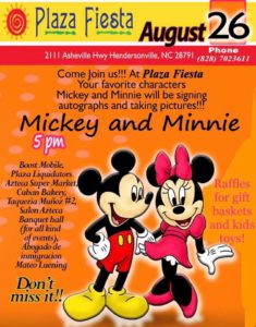 Meet Mickey & Minnie Mouse @ Plaza Fiesta Hendersonville NC | Hendersonville | North Carolina | United States