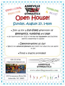 Open House @ Asheville Gymnastics | Asheville | North Carolina | United States