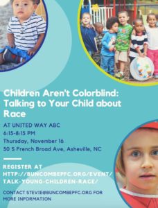 How To Talk to Young Children About Race @ United Way of Asheville and Buncombe County  | Asheville | North Carolina | United States