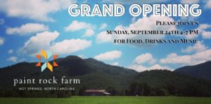 Paint Rock Farm Grand Opening! @ Paint Rock Farm  | Hot Springs | North Carolina | United States