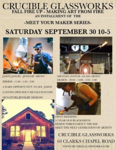 Fall Fire Up! Crucible Glassworks @ Crucible Glassworks: Glass Studio & Gallery  | Weaverville | North Carolina | United States