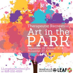 Therapeutic Recreation Art in The Park (6+yrs) @ West Asheville Recreation Center | Asheville | North Carolina | United States