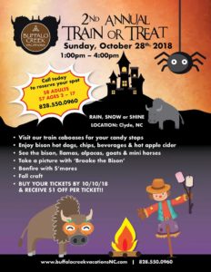 2nd Annual Train or Treat @ Buffalo Creek Vacations | Clyde | North Carolina | United States