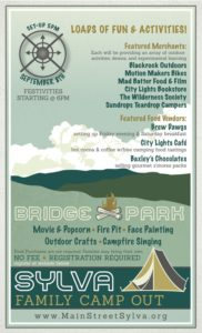 Sylva Family Campout @ Bridge Park  | Sylva | North Carolina | United States