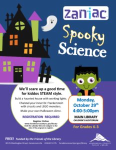 Spooky Science with Zaniac! @ Main Hendersonville Public Library | Hendersonville | North Carolina | United States