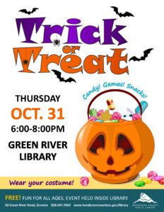 Green River Library Trick or Treat! @ Green River Public Library | Zirconia | North Carolina | United States