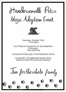 Hendersonville Petco Mega Adoption Event @ Hendersonville Petco | Hendersonville | North Carolina | United States