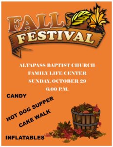 Fall Festival @ Altapass Baptist Church Family Life Center | Spruce Pine | North Carolina | United States