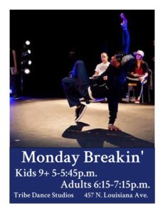 Monday Breakin' Drop-In Dance Class (9+yrs) @ TRIBE Dance & Pole​ | Asheville | North Carolina | United States