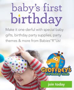 Baby's First Birthday Event @ all area Babies R Us stores