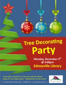 Tree Decorating Party @ Edneyville Branch Library | Hendersonville | North Carolina | United States