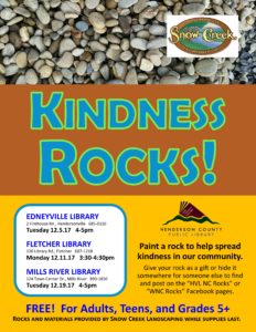 Kindness Rocks! (5th+ Grade) @ Edneyville Branch Library | Hendersonville | North Carolina | United States