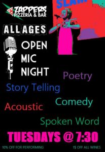 All Ages Open Mic @ Zappers Pizzeria and Bar  | Asheville | North Carolina | United States