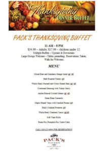 Pack's Thanksgiving Buffet @ Pack's Tavern | Asheville | North Carolina | United States