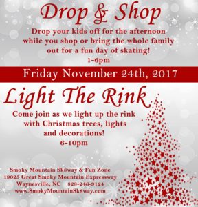 Drop & Shop & Light Up the Rink @ Smoky Mountain Sk8way & FUN ZONE | Waynesville | North Carolina | United States