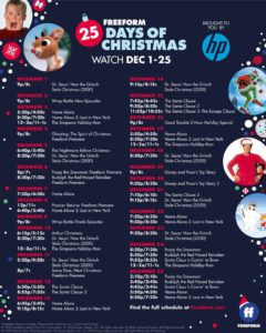 Freeform’s '25 Days of Christmas' movies @ The Freeform Channel