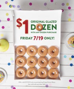 BOGO for $1 Dozen Doughnuts @ all Krispy Kreme locations