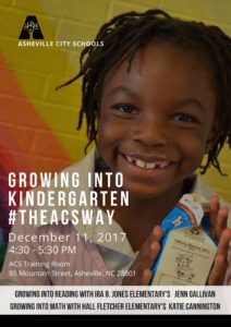 Growing Into Kindergarten - #TheACSWay @ Asheville City Schools | Asheville | North Carolina | United States