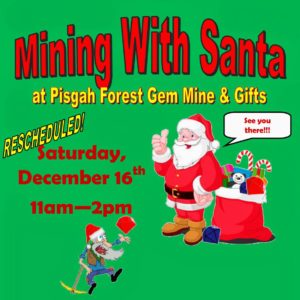 Mining with Santa @ Pisgah Forest Gem Mine & Gifts  | Hendersonville | North Carolina | United States