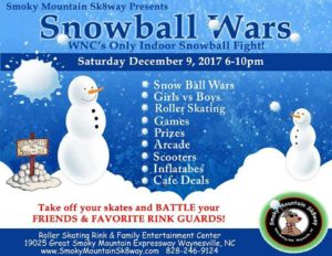 Snowball Wars @ Smoky Mountain Sk8way & FUN ZONE  | Waynesville | North Carolina | United States