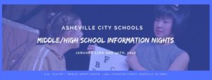 Asheville City Schools Middle/High School Information Nights @ Wesley Grant Center | Asheville | North Carolina | United States