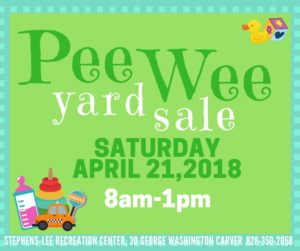 Pee Wee Yard Sale @ Stephens-Lee Recreation Center | Asheville | North Carolina | United States