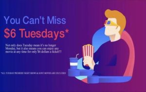 $6 Discount Tuesday @ Epic Theatres of Hendersonville | Hendersonville | North Carolina | United States