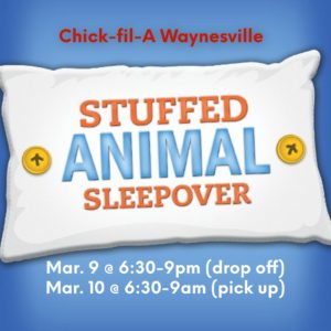 Stuffed Animal Sleepover at CFA @ Chick-fil-A Waynesville NC  | Waynesville | North Carolina | United States