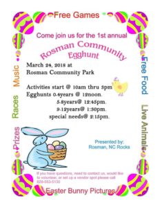 1st Annual Rosman Community Egghunt @ Rosman Community Park | Brevard | North Carolina | United States