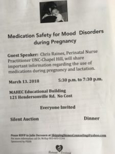 Medication Safety for Mood Disorders during Pregnancy and Postpartum @ MAHEC Biltmore Ave | Asheville | North Carolina | United States