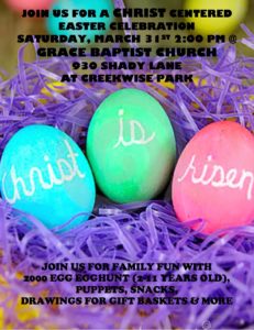 Easter Celebration & Egg Hunt @ Creekside Park | Marion | North Carolina | United States