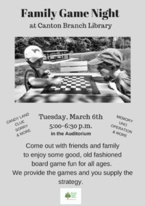 Family Game Night @ Canton Public Library | Canton | North Carolina | United States