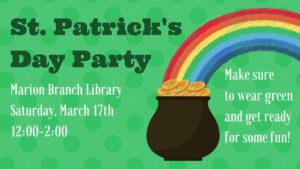 St. Patrick's Day Party - Marion @ Marion Pubic Library | Marion | North Carolina | United States