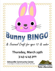 Bunny Bingo @ Edneyville Community Center | Hendersonville | North Carolina | United States