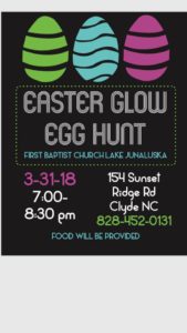 Easter Glow Egg Hunt @ Lake Junaluska First Baptist Church  | Clyde | North Carolina | United States