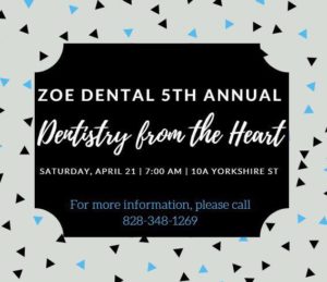 5th Annual Dentistry from the Heart FREE Dental Clinic @ Zöe Dental | Asheville | North Carolina | United States