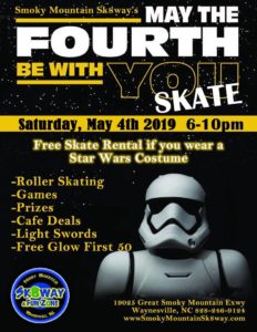 Star Wars - May the 4th Be with You Skate @ Smoky Mountain Sk8way & FUN ZONE  | Waynesville | North Carolina | United States