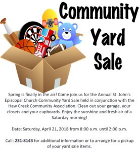 Community Yard Sale @ St John's Episcopal Church, Asheville | Asheville | North Carolina | United States