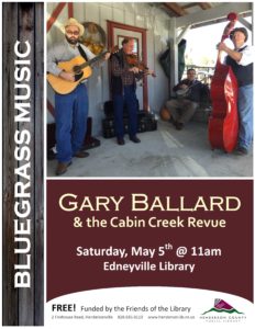 Live Music: Gary Ballard & Bluegrass Band @ Edneyville Public Library | Hendersonville | North Carolina | United States