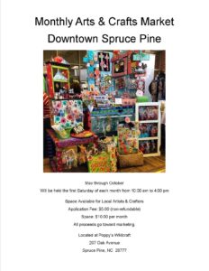 Monthly Arts & Crafts Market @ Downtown Spruce Pine