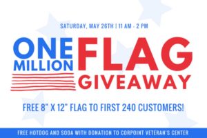 One Million Flag Giveaway event & Armed Forces Celebration @ Carolina Ace Hardware | Hendersonville | North Carolina | United States