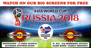 FIFA World Cup on the Big Screens! @ Downtown & North Asheville , Asheville Brewing locations