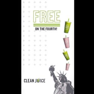 FREE Smoothie on the Fourth @ Clean Juice Asheville | Asheville | North Carolina | United States