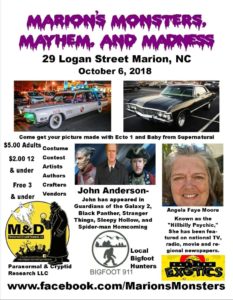 Marion's Monsters, Mayhem and Madness @ Marion | North Carolina | United States