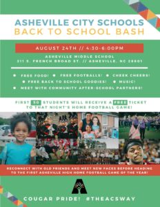 Asheville City Schools Back to School Bash @ Asheville Middle School  | Asheville | North Carolina | United States