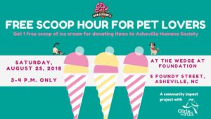 Free Scoop Happy Hour for Pet Lovers @ The Wedge at Foundation | Asheville | North Carolina | United States