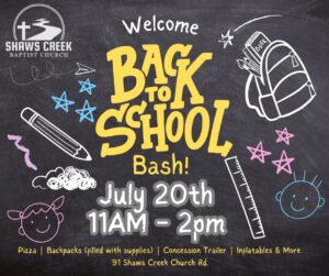 Back to School Bash @ Shaws Creek HVL | Hendersonville | North Carolina | United States