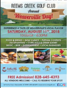 Annual Weaverville Day @ Reems Creek Golf Club  | Weaverville | North Carolina | United States