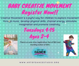 Baby Creative Movement (2-4yrs) @ Art of Dance Studio | Asheville | North Carolina | United States